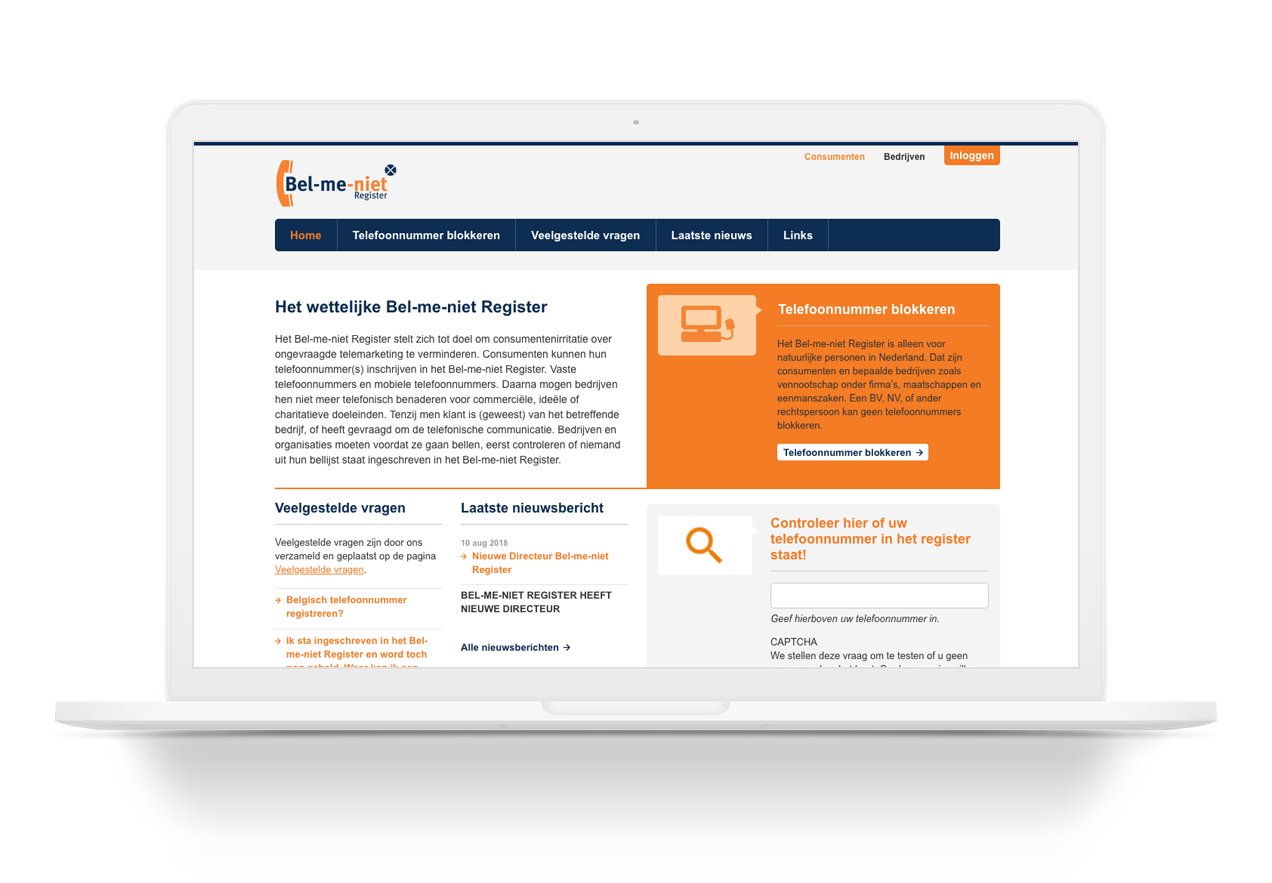Bel-me-niet Register